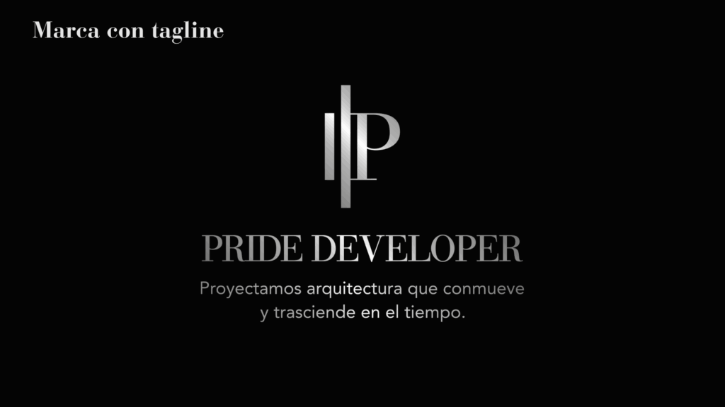 PRIDE DEVELOPER diseño de identidad 1 PRIDE DEVELOPER - Marca con tagline