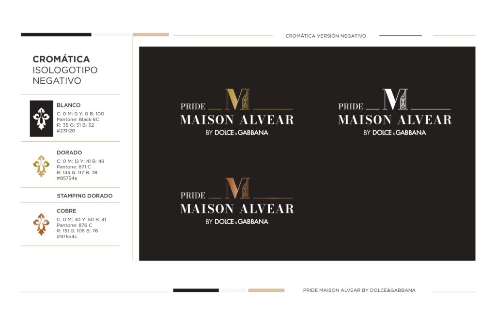 PRIDE MAISON ALVEAR diseño de identidad 4 Pride Maison Alvear BY DG Manual Identidad page 0006