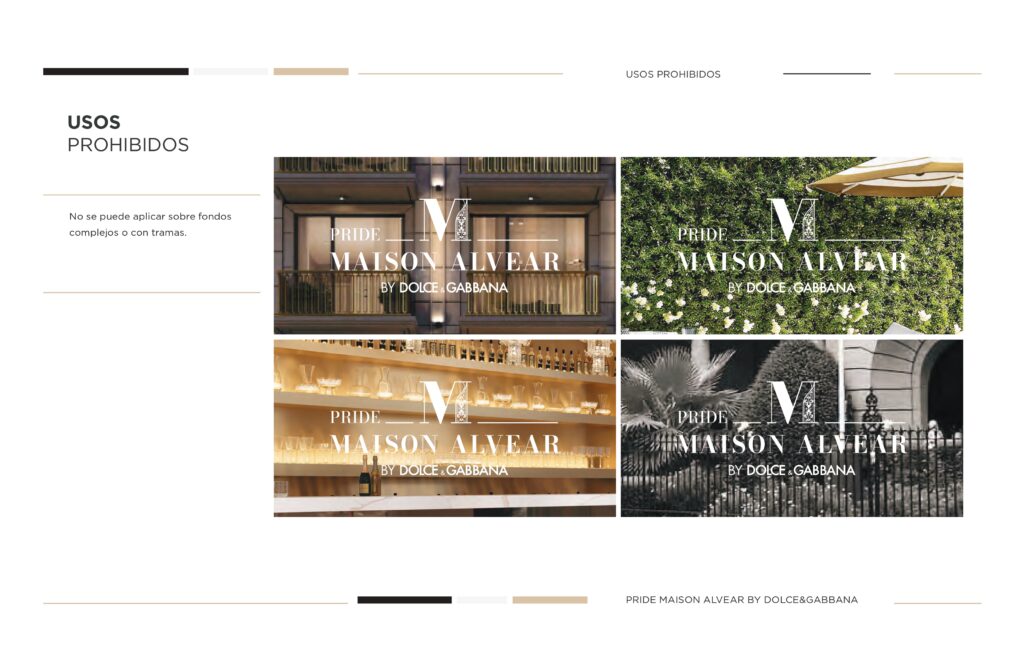 PRIDE MAISON ALVEAR diseño de identidad 5 Pride Maison Alvear BY DG Manual Identidad page 0010